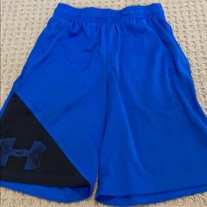 Blue Youth Medium Under Armor Shorts